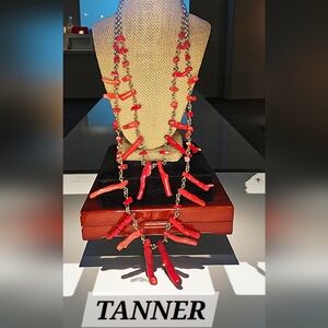Red Branch Coral Necklace by TANNER. Own a Piece Of SW History